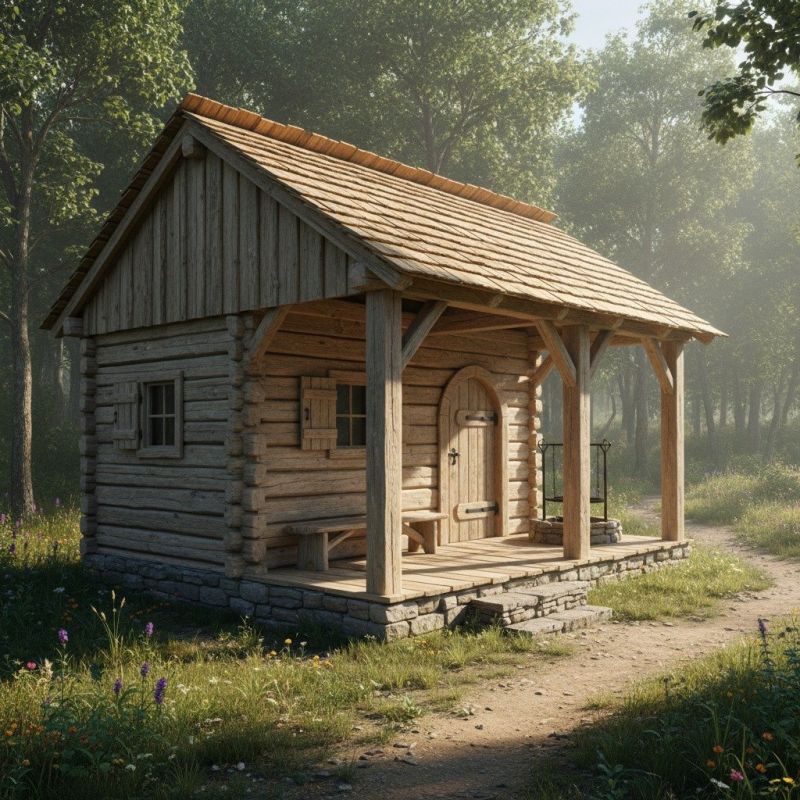 Wood Cabin Construction